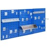 Promotions Įrankių organizatoriaus rinkinys su pegboard, metalas, 120x60x2 cm, tamsiai mėlynas