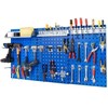 Promotions Įrankių organizatoriaus rinkinys su pegboard, metalas, 120x60x2 cm, tamsiai mėlynas