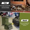 Promotions Įrankių vežimėlis ir laikymo spintelė, 4 stalčiai, žalia