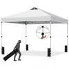 Promotions Iškylančio stiliaus palapinė su stogu 300x300x250-270 cm balta