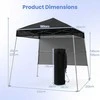Promotions Iškylantis palapinės stogelis, 210x210x221 cm, Juoda
