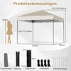 Promotions Iškylantis pavėsinė, 295x295x253-285 cm, balta