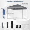 Promotions Išskleidžiamas palapinės stogelis, 295x295x252-285 cm, Pilka