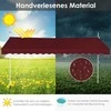 Promotions Ištraukiamas markizės stogelis, 400x200-300 cm, raudonas
