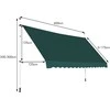 Promotions Ištraukiamas markizės stogelis, 400x200-300 cm, žalias