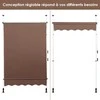 Promotions Ištraukiamas markizė, 150x120 cm, pilkai balta