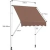 Promotions Ištraukiamas markizė, 150x120 cm, pilkai balta
