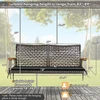Promotions Kabanti pintos rotango veranda supamoji kėdė dviem 131x69x55 cm mišrios rudos spalvos, smėlio baltos/juodos/raudonos pagalvėlės