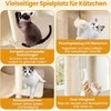 Promotions Kačių draskyklė, 91.5x59x205 cm, smėlio spalvos, su sizalio draskymo stulpais