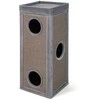 Promotions Kačių namelis, 40,6x40,6x99 cm, Pilkas