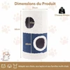 Promotions Kačių namelis 35x66 cm Mėlynas faneruota mediena