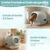 Promotions Kačių tualetas 54,5x46x39,5 cm mėlynas, uždaras dizainas