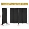 Promotions Kambario pertvara, 220x51x173 cm, juoda