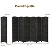 Promotions Kambario pertvara, 270.5x1.5x180 cm, juoda, sulankstoma