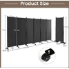 Promotions Kambario pertvara 6 skydai 335x30x173 cm pilka