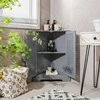 Promotions Kampinė spintelė, 63x32x81,5 cm, pilka, MDF saugojimas