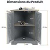 Promotions Kampinė spintelė, 63x32x81,5 cm, pilka, MDF saugojimas