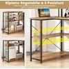 Promotions Kampinis stalas, L formos, 118x86x74 cm, natūralus