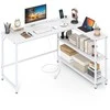 Promotions Kampo rašomasis stalas, 131x106x75 cm, balta, metalinis rėmas
