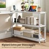 Promotions Kampo rašomasis stalas, 131x106x75 cm, balta, metalinis rėmas