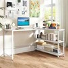 Promotions Kampo rašomasis stalas, 131x106x75 cm, balta, metalinis rėmas