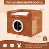 Promotions Katės lova 49x41x39 cm Ruda, sizalio draskyklė