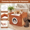 Promotions Katės lova 49x41x39 cm Ruda, sizalio draskyklė