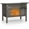 Promotions Lauko izoliacinė katės būda, 88x55x71 cm, tamsiai pilka ir juoda