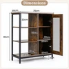 Promotions Kavos baro spintelė 70x30x81 cm Ruda Plienas