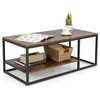 Promotions Kavos staliukas, 105x50x42 cm, rudas, medis ir metalas