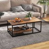 Promotions Kavos staliukas, 105x50x42 cm, rudas, medis ir metalas