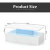 Promotions Kavos staliukas 110x60x40 cm baltas/juodas MDF LED apšvietimas