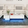 Promotions Kavos staliukas 120x70x35 cm Baltas Su Saugykla