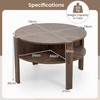 Promotions Kavos Staliukas, 74x74x45 cm, Baltas