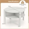 Promotions Kavos staliukas, 74x74x45 cm, baltas