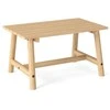 Promotions Lauko kavos staliukas, masyvi mediena, 90x55x50 cm, natūralus