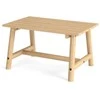 Promotions Lauko kavos staliukas, masyvi mediena, 90x55x50 cm, natūralus
