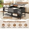 Promotions Kavos staliukas, 99.5x49.5x47.5 cm, pilkas, su laikymo vieta