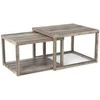 Promotions Dėliojamas kavos staliukų komplektas, 69.9x59.7x45.7 cm ir 64.8x49.5x40.6 cm, Pilkas