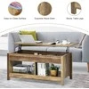 Promotions Kėlimu pakeliamas kavos staliukas, 109.2x48.3x50.8 cm, juodas