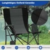Promotions Stovyklavimo kėdė, sulankstoma su puodelio laikikliu ir šonine kišene, 59x63x89 cm, juoda