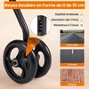 Promotions Keturratis sulankstomas vaikštynė 56x64x79-93 cm Oranžinė Juoda Reguliuojama