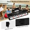 Promotions Klaviatūra, 61 klavišo elektrinio pianino rinkinys, 85x29x9 cm, juoda