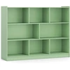 Promotions Knygų lentyna 3 lygių saugojimo spintelė 122x32x93 cm alyvuogių žalia