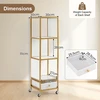 Promotions Knygų lentyna 30x30x111 cm Balta metalinė konstrukcija