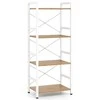 KNYGA Promotions Knygų lentyna, 41.5x27.5x100 cm, Natūrali, Metalinis rėmas