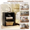 Promotions Knygų lentyna 42x29.5x53.5 cm Juoda Reguliuojama lentyna