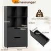 KNYGA Promotions Knygų lentyna, 70x33,5x130 cm, Juoda, Laikymas