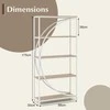 Promotions Etagere knygų lentyna, 86x30x175 cm, ruda ir juoda