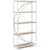 Promotions Etagere knygų lentyna, 86x30x175 cm, ruda ir juoda